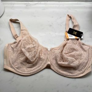 Wacoal 40DD Stark Beauty bra, cream color, with tags